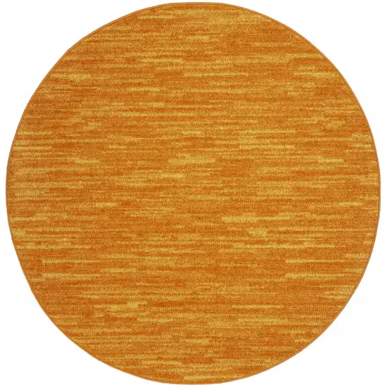 4' X 4' Sunburst Round Non Skid Indoor Outdoor Area Rug Photo 1