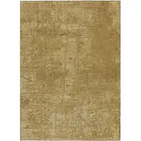 Photo of 3' X 4' Tan Abstract Washable Non Skid Indoor Outdoor Area Rug