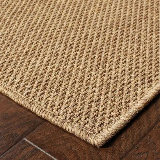 3' X 5' Tan Stain Resistant Indoor Outdoor Area Rug Photo 4