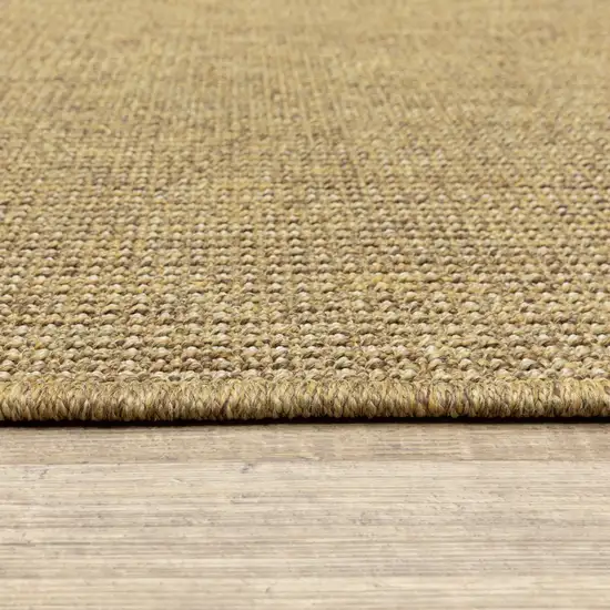 3' X 5' Tan Stain Resistant Indoor Outdoor Area Rug Photo 3