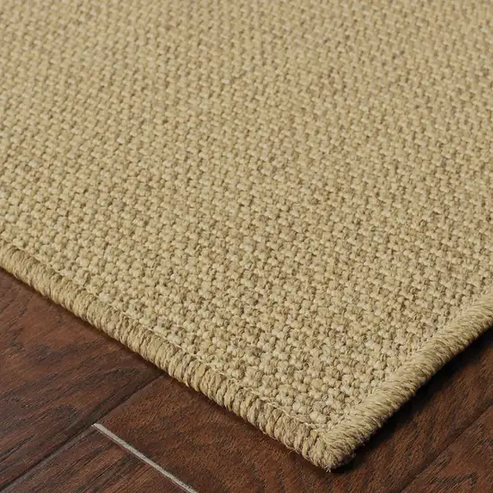 6' X 9' Tan Stain Resistant Indoor Outdoor Area Rug Photo 4