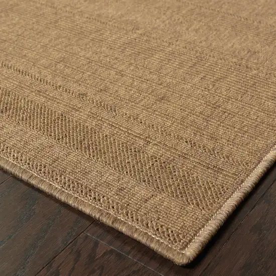 3' X 5' Tan Stain Resistant Indoor Outdoor Area Rug Photo 3