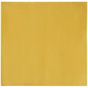 Photo of 7' X 7' Yellow Square Non Skid Indoor Outdoor Area Rug