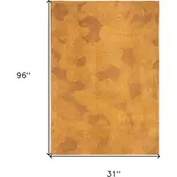 Photo of 10' Yellow Abstract Non Skid Area Rug