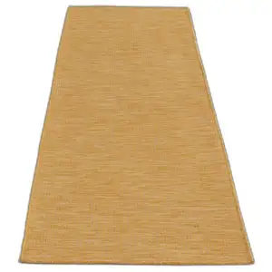 Photo of 8' Yellow Power Loom Runner Rug