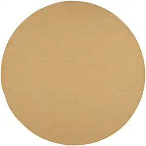 Photo of 8' Yellow Round Power Loom Area Rug