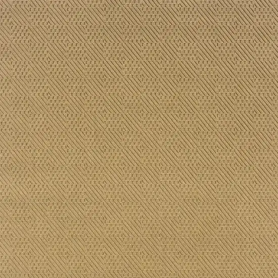 5'x8' Beige and Brown Plain Indoor Outdoor Area Rug Photo 5