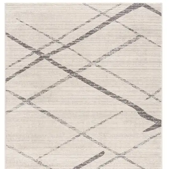 Gray Modern Abstract Pattern Area Rug Photo 4