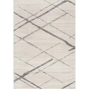 Photo of 9' x 13' Gray Modern Abstract Pattern Area Rug