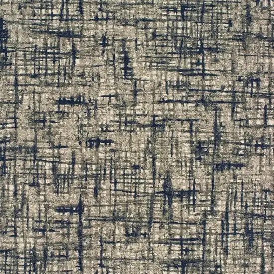 Blue and Gray Power Loom Area Rug Photo 6