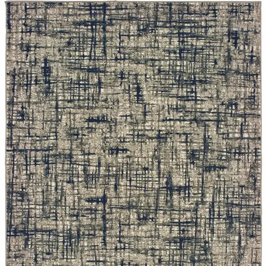 Blue and Gray Power Loom Area Rug Photo 7