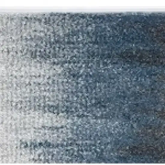 Ivory Blue Machine Woven Ombre Indoor Area Rug Photo 4