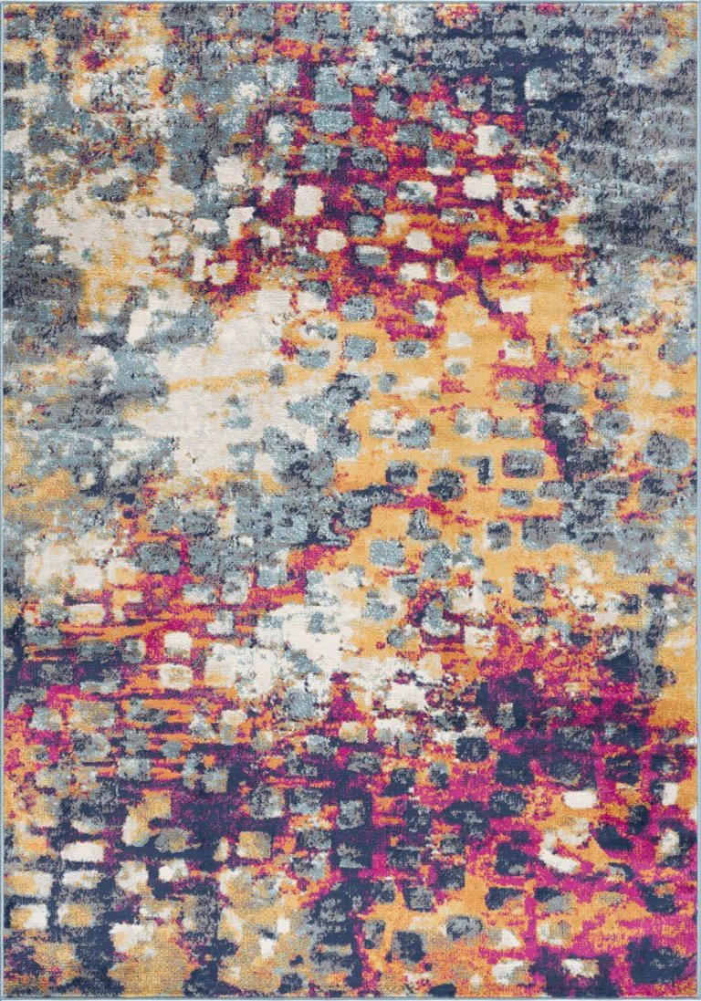 9' x 13' Multicolored Abstract Painting Area Rug Photo 4