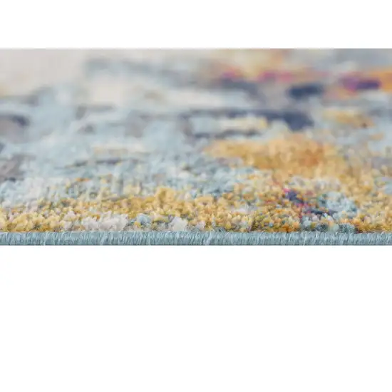 9' x 13' Multicolored Abstract Painting Area Rug Photo 9