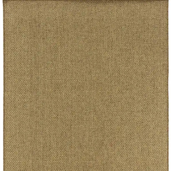 3'x5' Solid Tan Indoor Outdoor Area Rug Photo 11