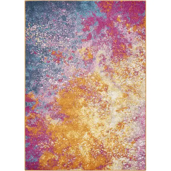 Abstract Brights Sunburst Area Rug Photo 1