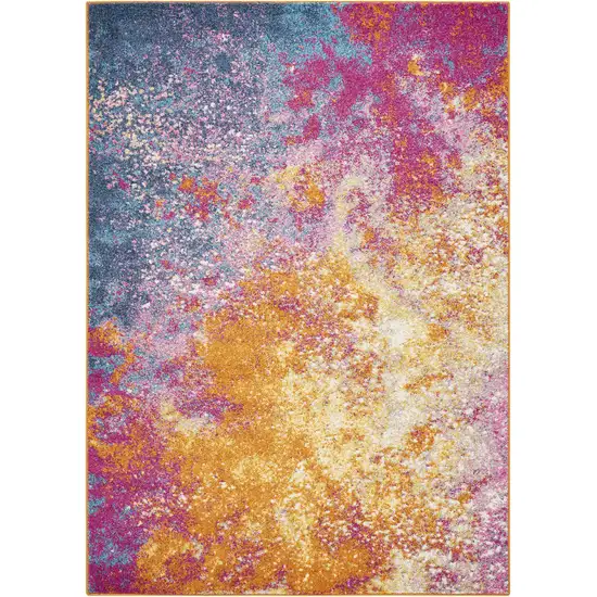 Sunset Abstract Power Loom Area Rug Photo 1