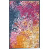 Photo of Abstract Brights Sunburst Scatter Rug