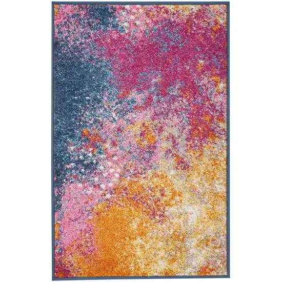 Abstract Brights Sunburst Scatter Rug Photo 1