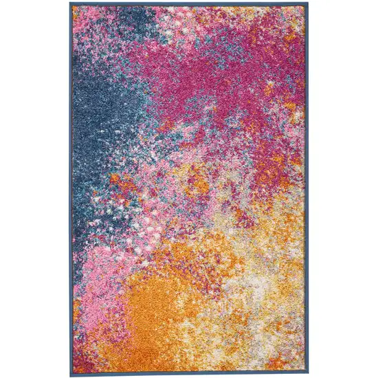 Sunset Abstract Power Loom Area Rug Photo 2