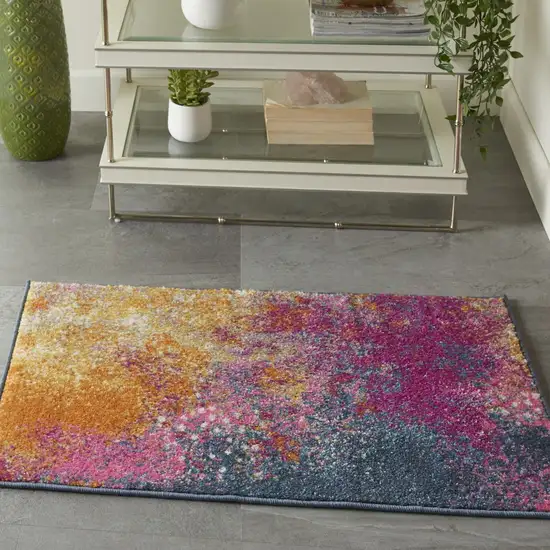 Abstract Brights Sunburst Scatter Rug Photo 7