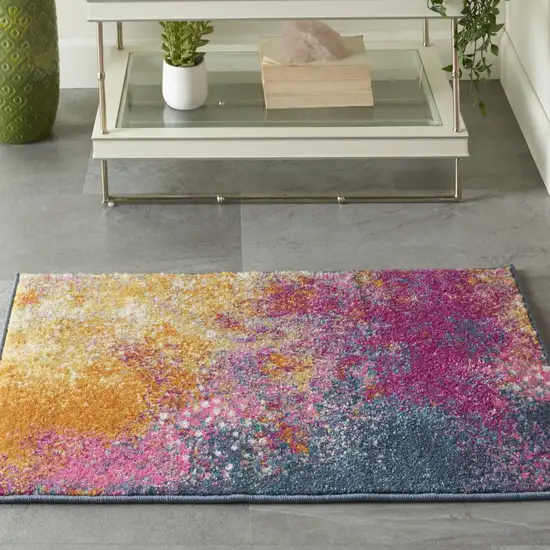 Abstract Brights Sunburst Scatter Rug Photo 5