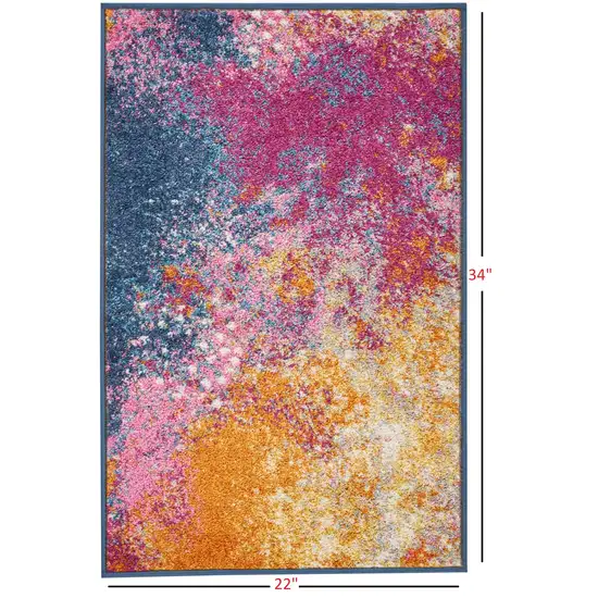 Abstract Brights Sunburst Scatter Rug Photo 3