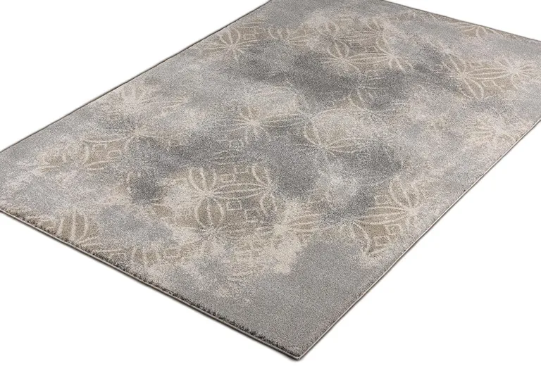 Abstract Power Loom Stain Resistant Area Rug Photo 5