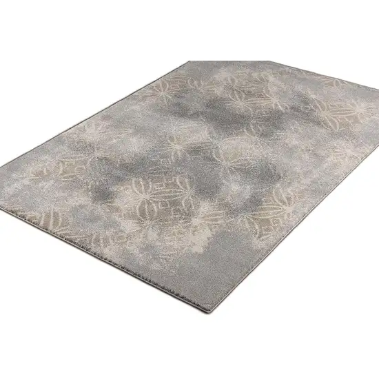 Abstract Power Loom Stain Resistant Area Rug Photo 6