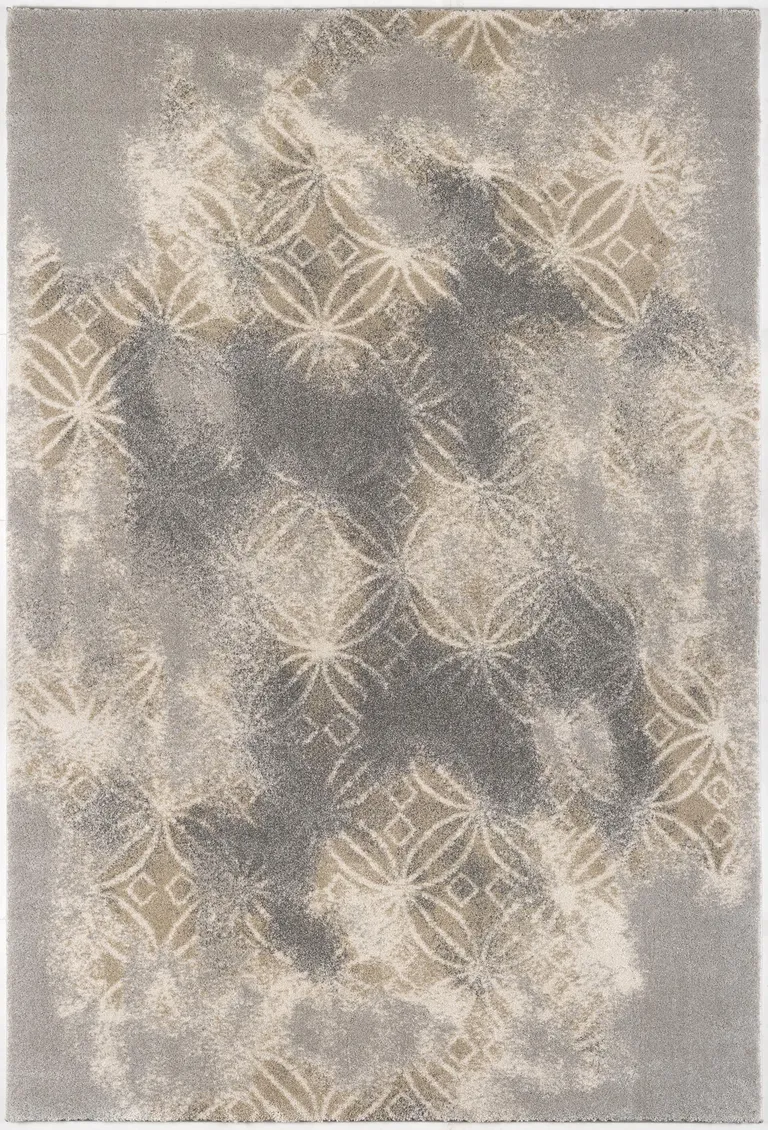 Abstract Power Loom Stain Resistant Area Rug Photo 1