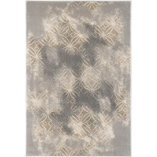 Abstract Power Loom Stain Resistant Area Rug Photo 1