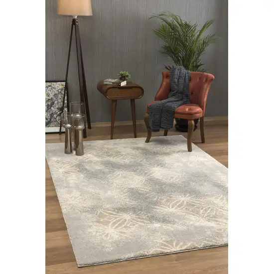 Abstract Power Loom Stain Resistant Area Rug Photo 2