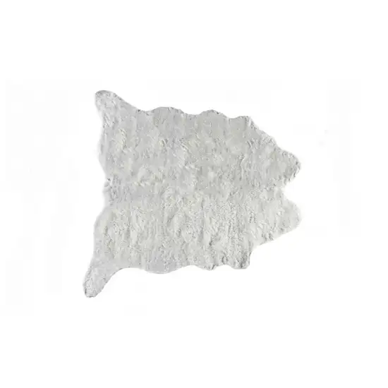 Acrylic Plush Polyester Grey Rug Photo 1