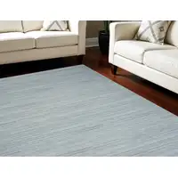 Photo of Aqua Abstract Washable Area Rug