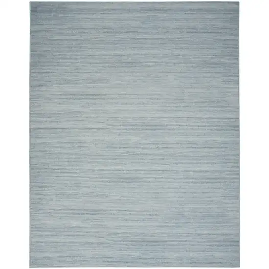 Aqua Abstract Washable Area Rug Photo 2