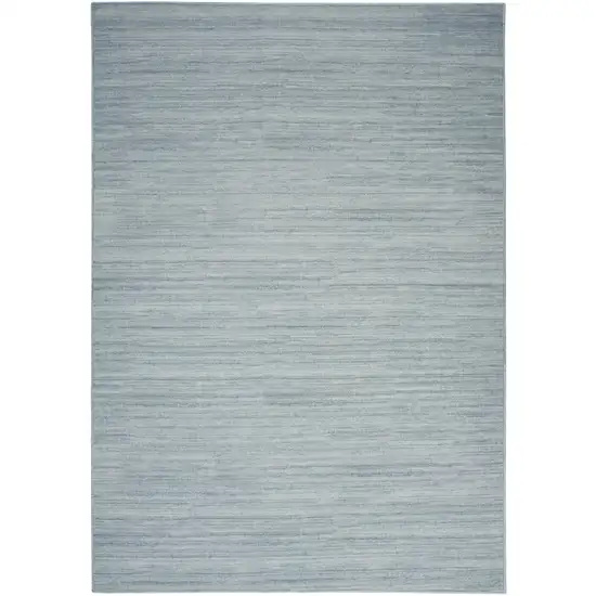 Aqua Abstract Washable Area Rug Photo 6