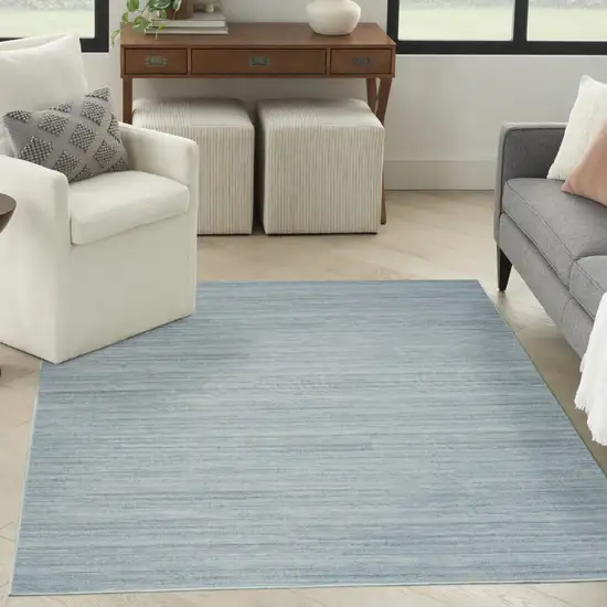 Aqua Abstract Washable Area Rug Photo 8