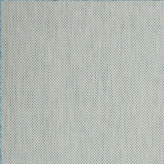 Aqua Geometric Power Loom Area Rug Photo 4