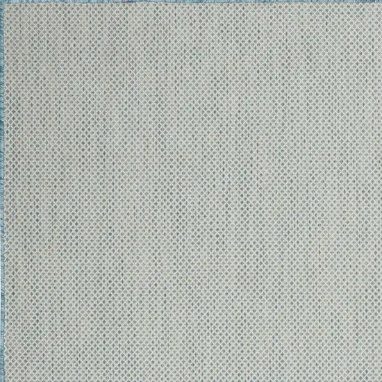 Aqua Geometric Power Loom Area Rug Photo 4