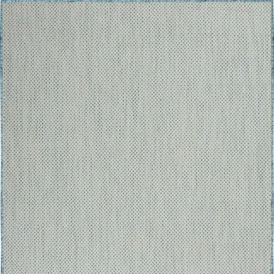 Aqua Geometric Power Loom Area Rug Photo 5