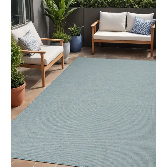 Aqua Power Loom Area Rug Photo 1