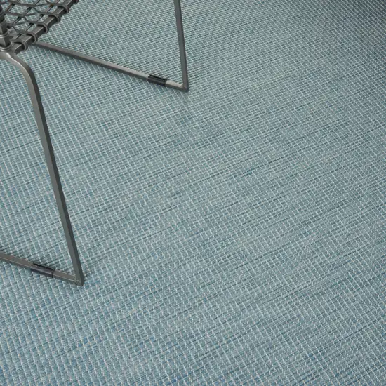 Aqua Indoor Outdoor Area Rug Photo 9