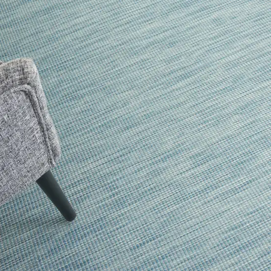 Aqua Power Loom Area Rug Photo 5