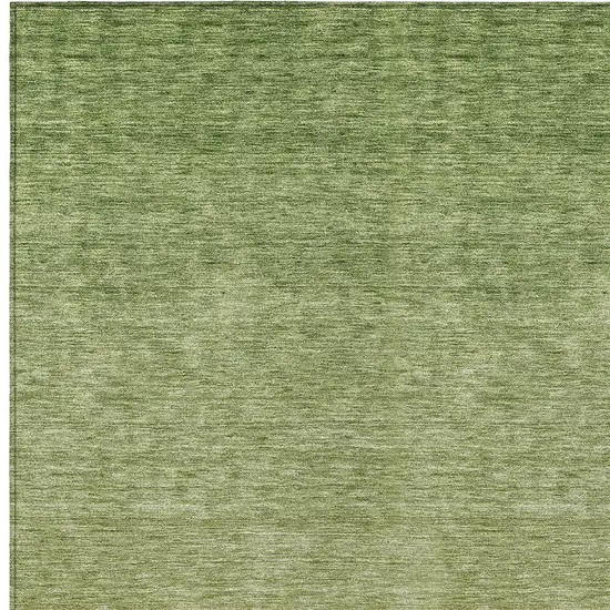 Artichoke Green And Fern Green Ombre Washable Indoor Outdoor Area Rug Photo 6