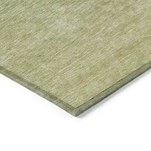 Photo of Artichoke Green And Fern Green Ombre Washable Indoor Outdoor Area Rug