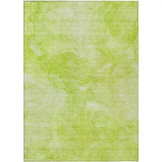 Artichoke Green And Lime Green Nautical Washable Indoor Outdoor Area Rug Photo 2