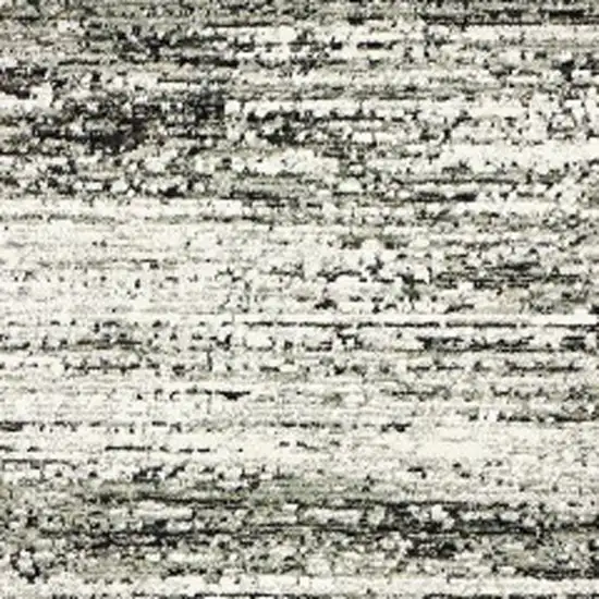 Ash and Slate Abstract Runner Rug Photo 4