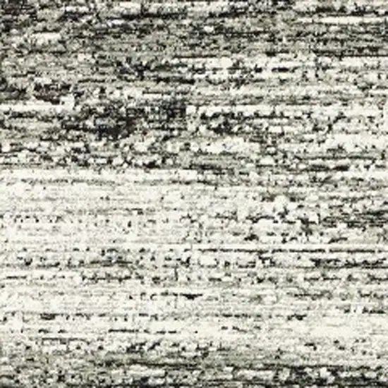 Ash and Slate Abstract Runner Rug Photo 7