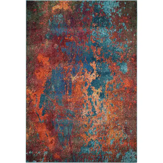 Atlantic Abstract Non Skid Area Rug Photo 1