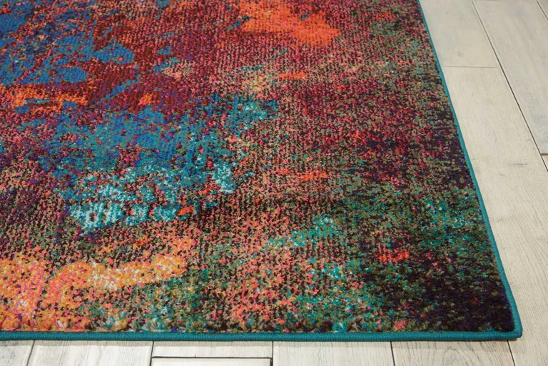 Atlantic Abstract Power Loom Non Skid Area Rug Photo 5